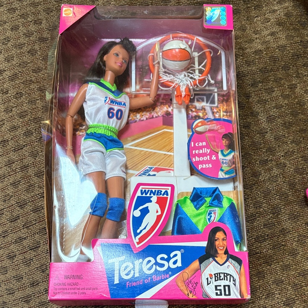WNBA Teresa Basketball Doll - Blue and White